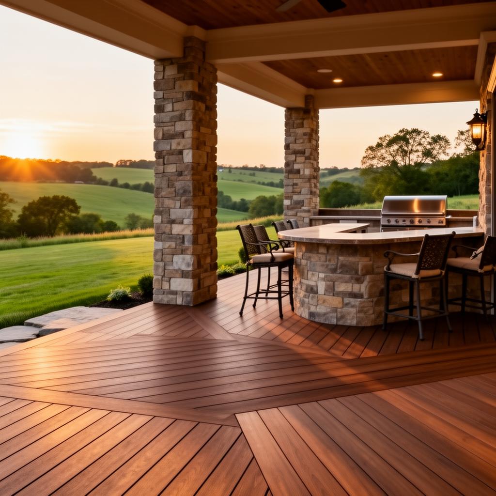 Luxury outdoor living space